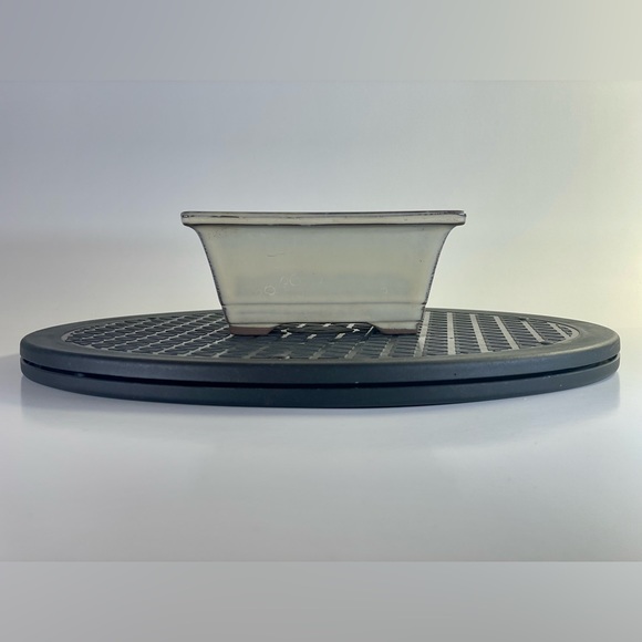 Cream/Beige Glazed Bonsai Pot - Picture 3 of 6